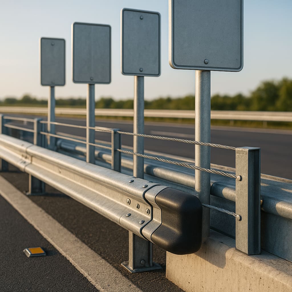 Moderne Autobahnbeschilderung